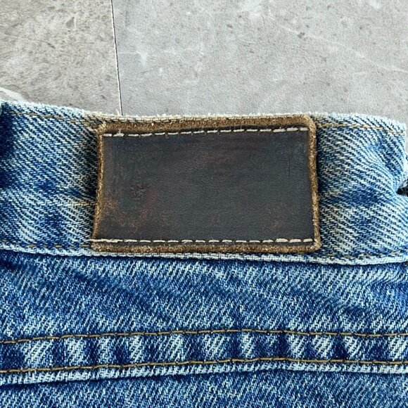 Vintage LL Bean Jeans Mens 34x31 Flannel Lined Natural Fit Double L Workwear - Picture 5 of 14